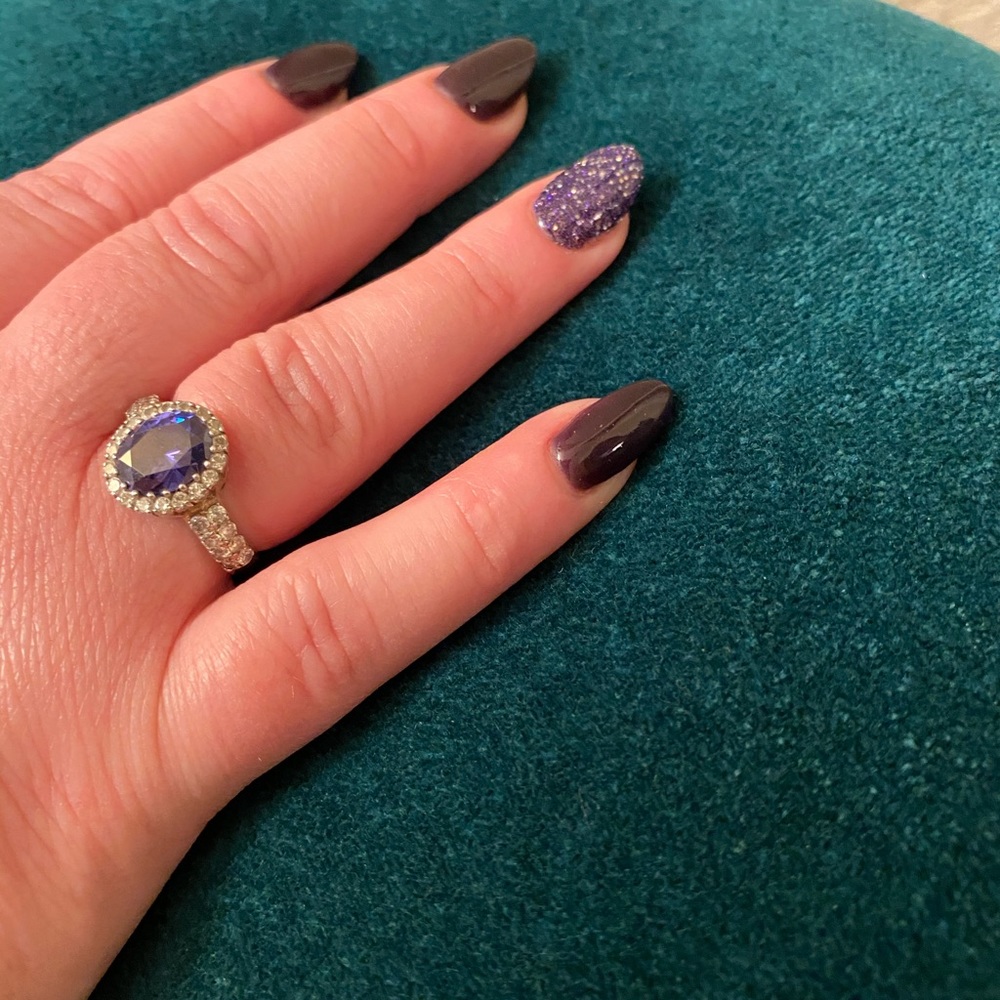 QVC Diamonique Sterling Silver Ring - Picture 6 of 16